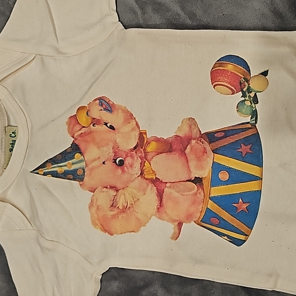 F Acme Baby Co. Cream elephant onesie 3-6mo. - Picture 3 of 5